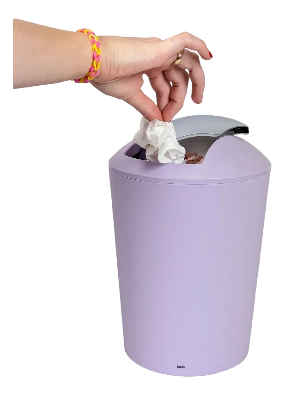 Kela Prullenbak Marta Swing Pastel Lila 5 L Hot