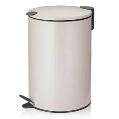 Prullenbak Kela Mats met Pedaal Beige 12 liter