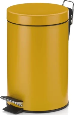Prullenbak Kela Monaco Pedaal 3L Curry Yellow