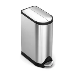 Prullenbak simplehuman Butterfly Zilver 18L