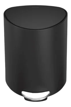 Prullenbak Simplehuman Halfrond Matzwart 6L
