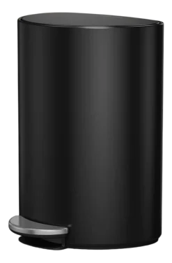 Prullenbak Simplehuman Halfrond Matzwart 6L