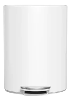 simplehuman Prullenbak Halfrond Wit Staal 6L Hot