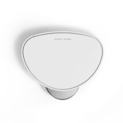 simplehuman Prullenbak Halfrond Wit Staal 6L Hot