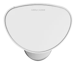 simplehuman Prullenbak Halfrond Wit Staal 6L Hot