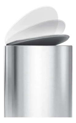 simplehuman Prullenbak Halfrond Geborsteld Staal 6L Online