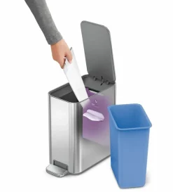 simplehuman Prullenbak Liner Pocket Zilver 5L Best