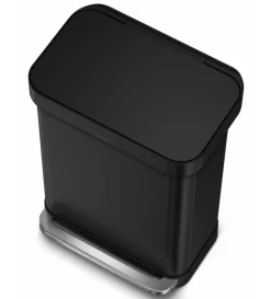 Prullenbak Simplehuman Liner Pocket Zwart 55L