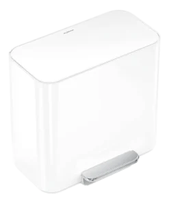 Prullenbak Simplehuman Mini Recycler Wit Staal 7,5+7,5L
