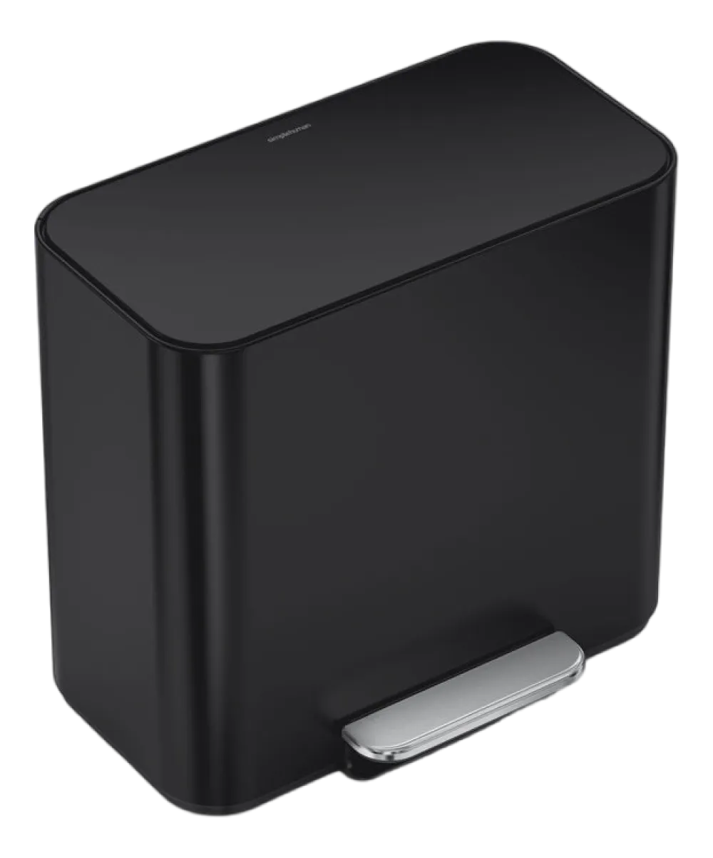 simplehuman Prullenbak Mini Recycler Matzwart 7,5+7,5L Discount