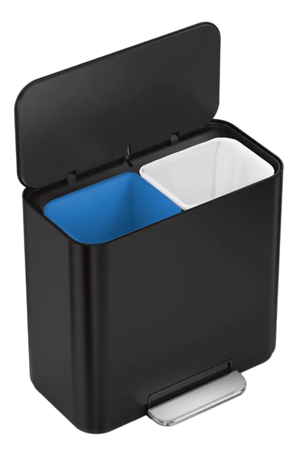 simplehuman Prullenbak Mini Recycler Matzwart 7,5+7,5L Discount