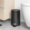Prullenbak Simplehuman Pedaalemmer Rond Zwart 4,5L