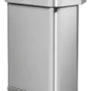 Prullenbak Simplehuman Rechthoekig Met Sensor Geborsteld Staal 58L