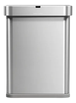Prullenbak Simplehuman Rechthoekig Met Sensor Geborsteld Staal 58L