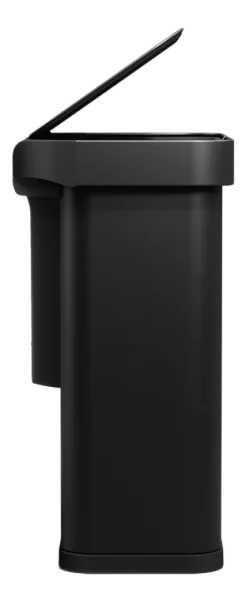 Prullenbak Simplehuman Rechthoekig Met Sensor Recycle Matzwart Staal 34+24L