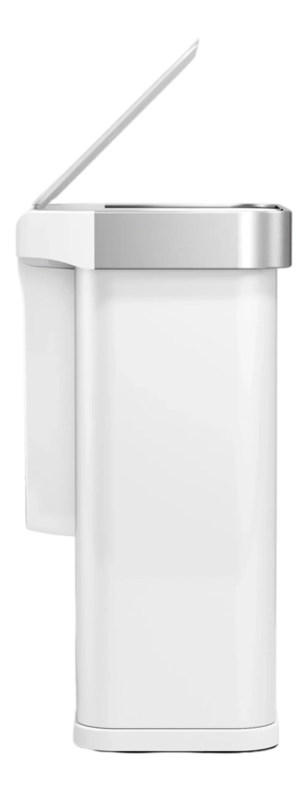 simplehuman Prullenbak Rechthoekig Met Sensor Wit Staal 58L Sale