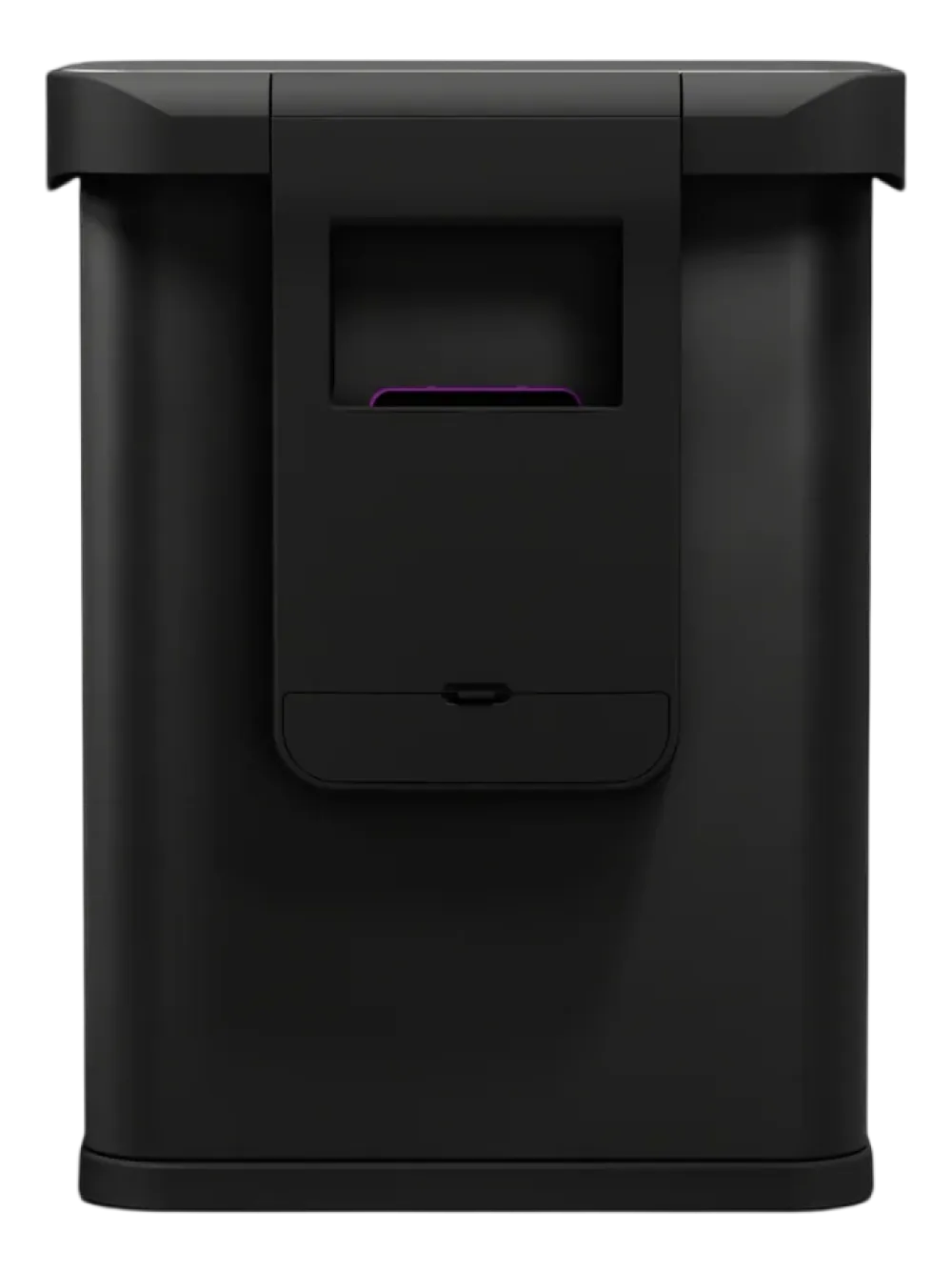 simplehuman Prullenbak Rechthoekig Met Sensor Matzwart Staal 58L