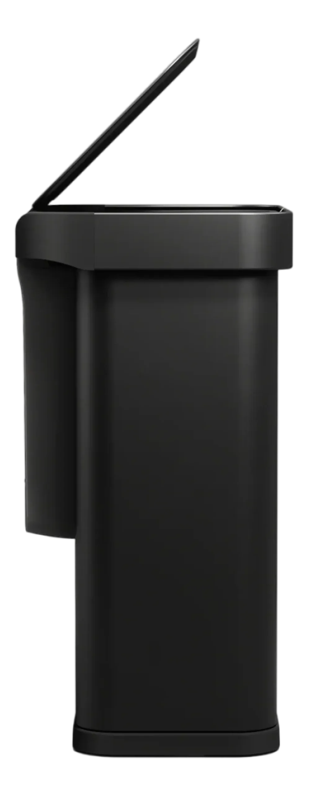 simplehuman Prullenbak Rechthoekig Met Sensor Matzwart Staal 58L