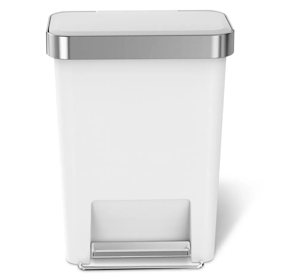 Prullenbak simplehuman Rectangular Liner Pocket Wit 45L 2017