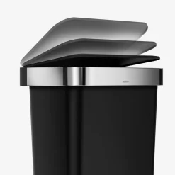 simplehuman Prullenbak Rectangular Liner Pocket Grijs 45L 2017