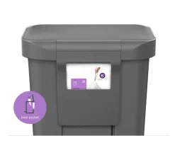 simplehuman Prullenbak Rectangular Liner Pocket Grijs 45L 2017