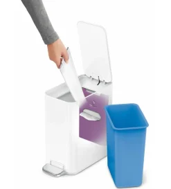 simplehuman Prullenbak Slim Wit 5L New