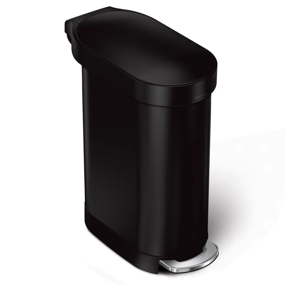 simplehuman Prullenbak Slim Zwart 45L 2023 New