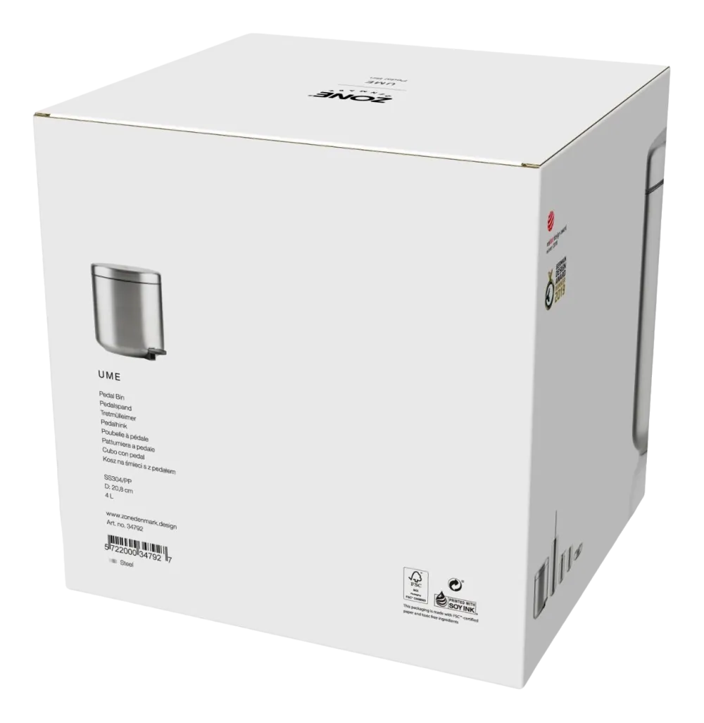 Zone Denmark Prullenbak Ume Steel 4L Clearance