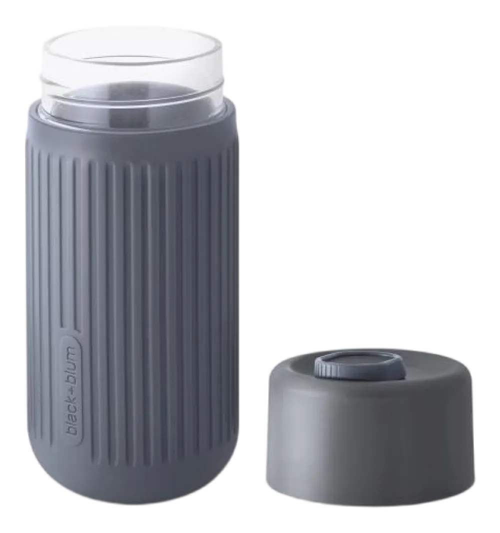 Black+Blum Reisbeker Travel Cup Glass Grijs 340 ml New