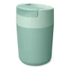 Reisbeker Joseph Joseph Sipp Met Flip top Dop 340 ml Groen