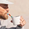 Rietje Klean Kanteen Rietjes RVS 4-Pack Short Multi Color/Steel