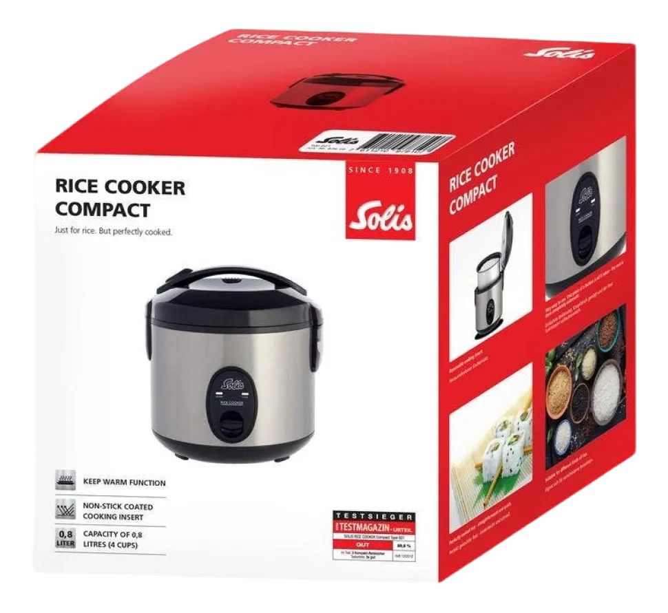 Rijstkoker Solis Compact Zilver