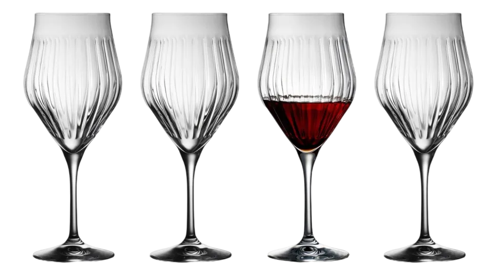 Rode Wijnglas Lyngby Ane Clear 650 ml (Set van 4)