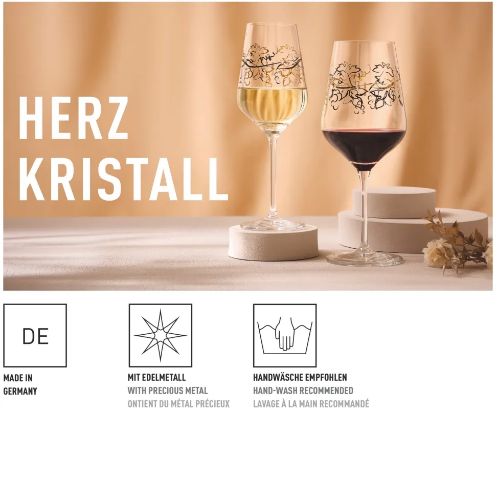 Rode Wijnglas Ritzenhoff Herzkristall #11 570 ml