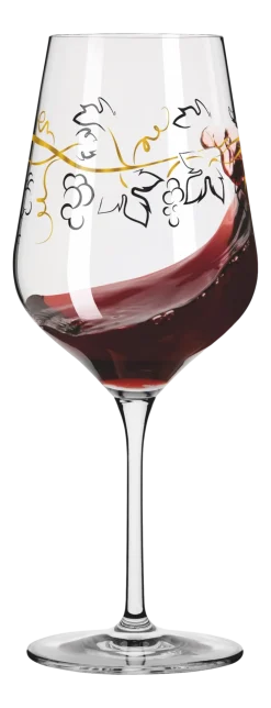 Ritzenhoff Rode Wijnglas Herzkristall #12 570 ml Clearance