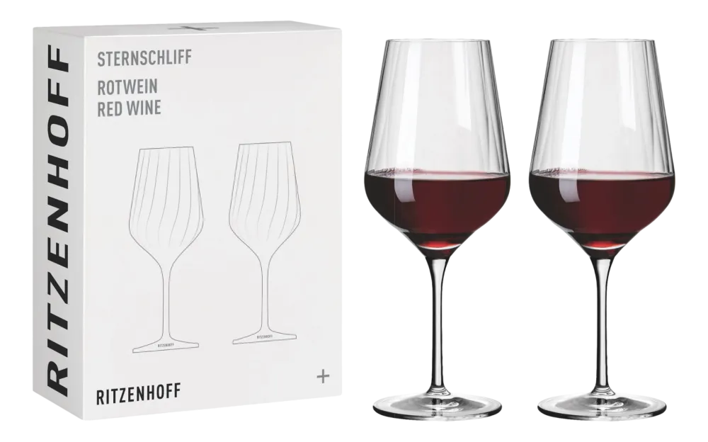 Ritzenhoff Rode Wijnglas Sternschliff #3 570 ml (Set van 2) Discount