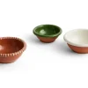 HAY Salad Bowl Barro Natural With Stripes Large Ø26 x H9 Discount