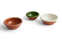HAY Salad Bowl Barro Natural With Stripes Large Ø26 x H9 Discount