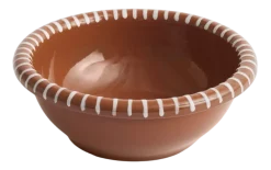 HAY Salad Bowl Barro Natural With Stripes Large Ø26 x H9 Discount