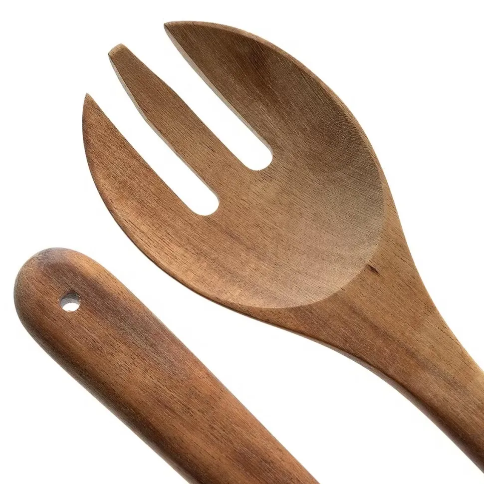 Saladebestek Leonardo Matera Hout (2-Delig)