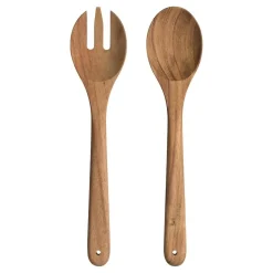 Saladebestek Leonardo Matera Hout (2-Delig)