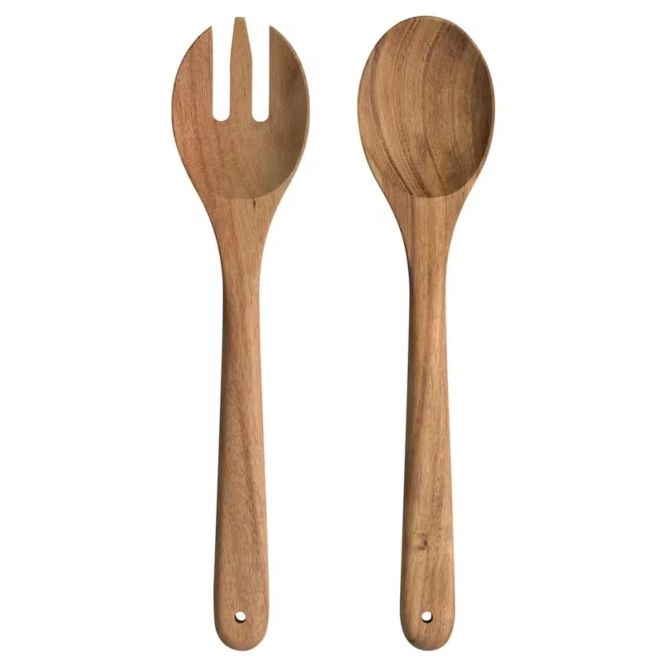 Saladebestek Leonardo Matera Hout (2-Delig)