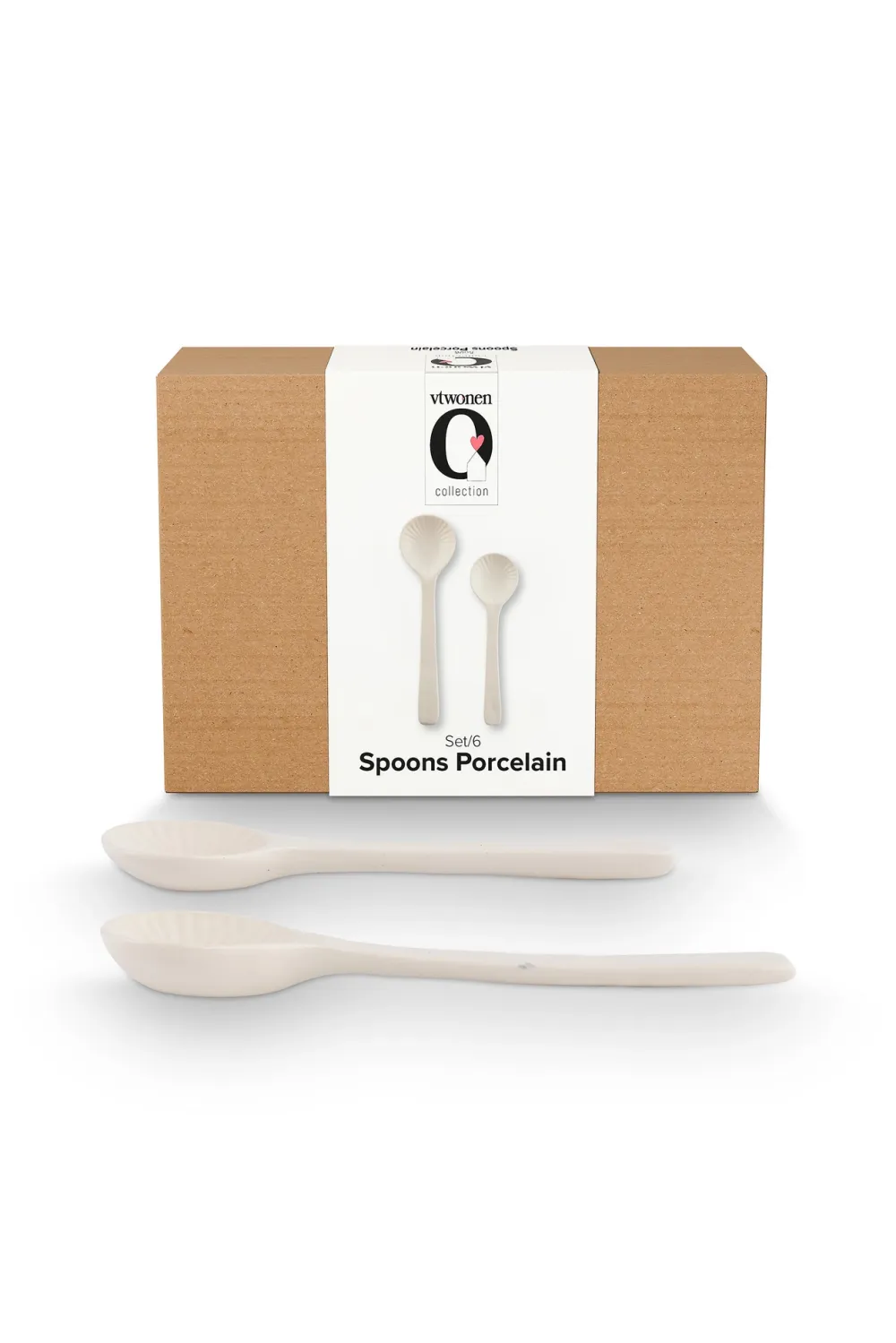 VT Wonen Saladebestek vtwonen Salad Servers Ceramic Offwhite (Set van 2) Discount