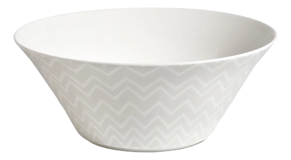 Missoni Saladeschaal Zig Zag White 26,5 cm Sale