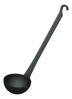 Paderno Sauslepel Series 12900 Pa+plus Black 6,5 cm Met Schenktuit New