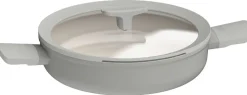 BergHOFF Sauteerpan Leo Recycled Balance met Deksel en 2 korte Grepen Antikleef 26 cm Moonmist Gray