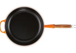 Le Creuset Sauteerpan Rond Houten Handvat Oranjerood 28 cm Best