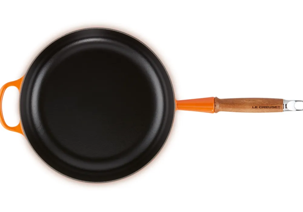 Le Creuset Sauteerpan Rond Houten Handvat Oranjerood 28 cm Best