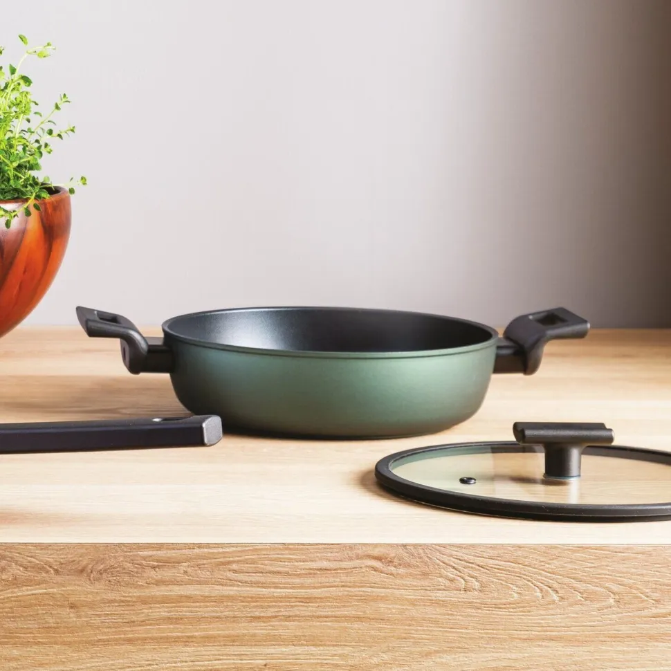 Sauteerpan Sambonet Titan Pro Green Double Induction 2 Handles 24 cm