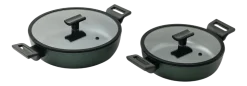 Sauteerpan Sambonet Titan Pro Green Double Induction 2 Handles 24 cm